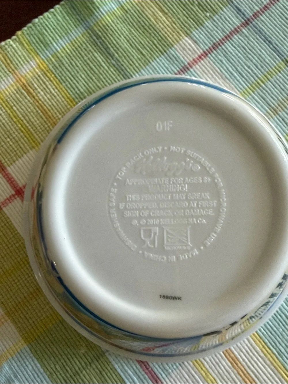 Vintage Kelloggs Rice Krispies Advertising Cereal Bowl
